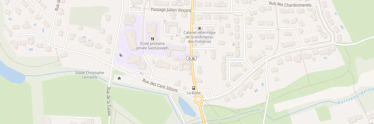 Plan du 5 Rue de la butte à Grandchamp-des-Fontaines