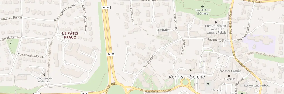 Plan du 28 Rue du Boël à Vern-sur-Seiche