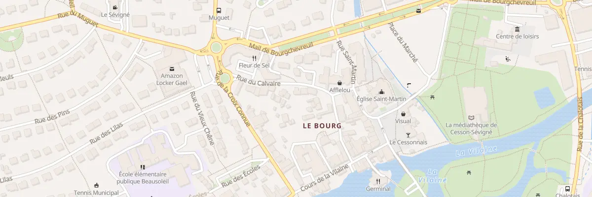 Plan du 9 Rue du Calvaire à Cesson-Sévigné