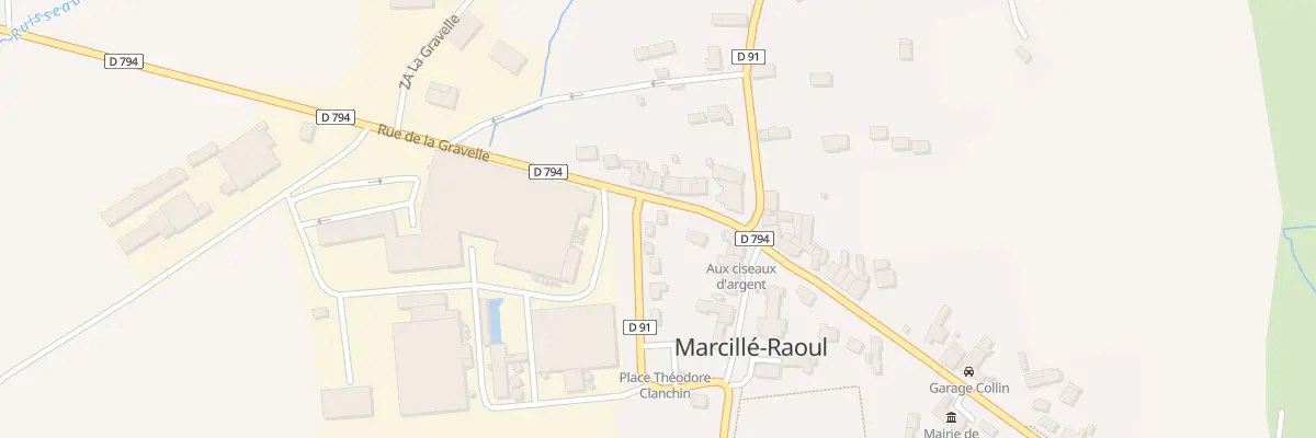 Plan du 9 Rue De La Gravelle à Marcillé-Raoul