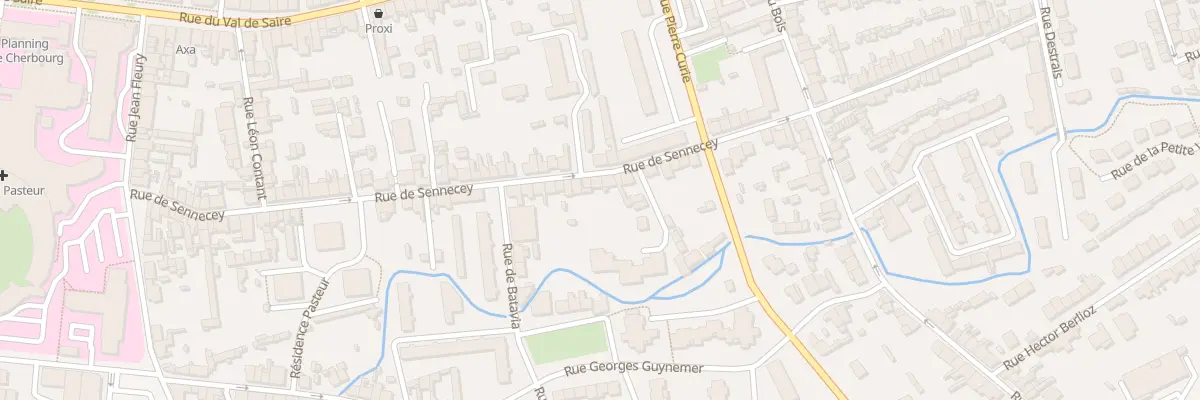 Plan du 90 Rue de Sennecey à Cherbourg-en-Cotentin