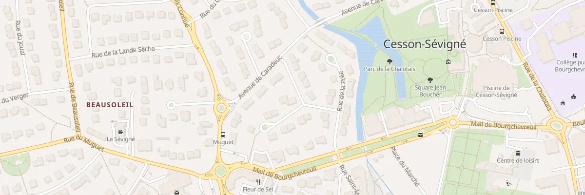Plan du 47 Av de Caradeuc à Cesson-Sévigné