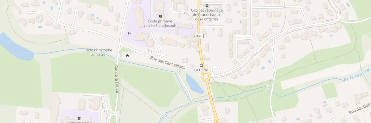 Plan du 4 Rue des cent sillons à Grandchamp-des-Fontaines