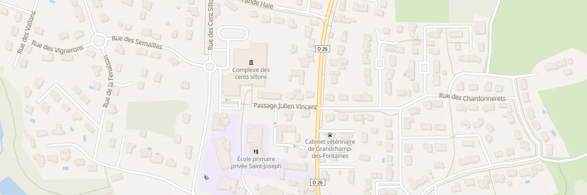Plan du 4 Pas Julien Vincent à Grandchamp-des-Fontaines