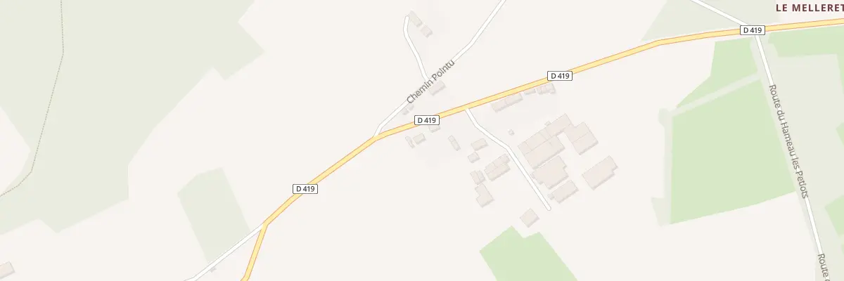 Plan du 816 Rte du Melleret Bricquebec à Bricquebec-en-Cotentin