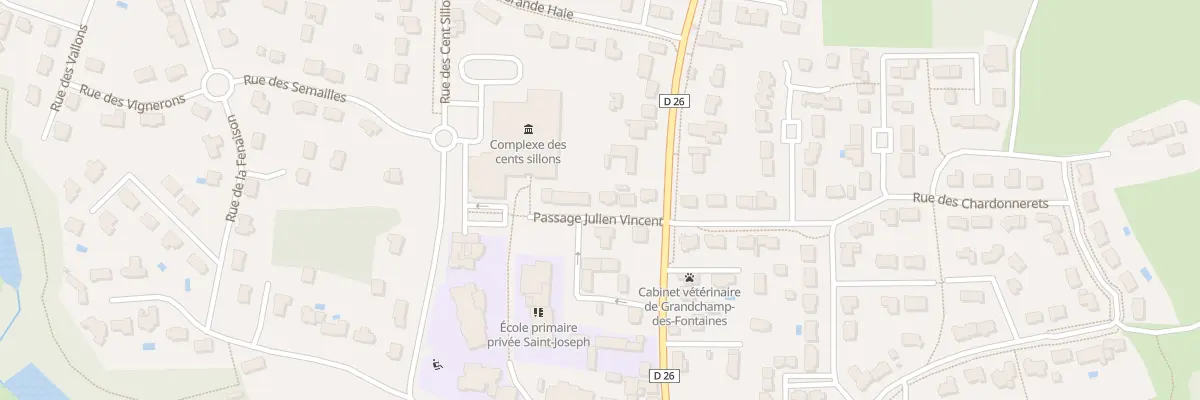 Plan du 6 Pas Julien Vincent à Grandchamp-des-Fontaines
