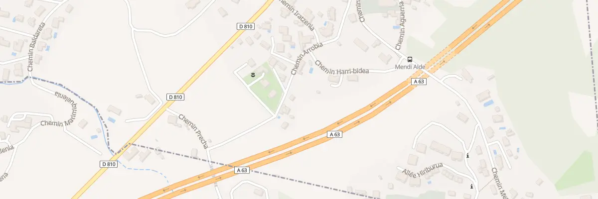 Plan du 297 Che Arrobia à Guéthary