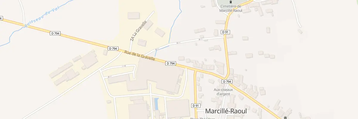Plan du 18 Rue De La Gravelle à Marcillé-Raoul