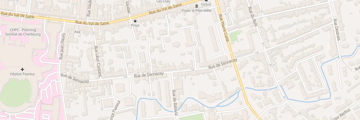 Plan du 73 Rue de Sennecey à Cherbourg-en-Cotentin