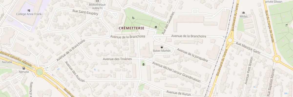 Plan du 3 Rue de l’Ecole à Saint-Herblain