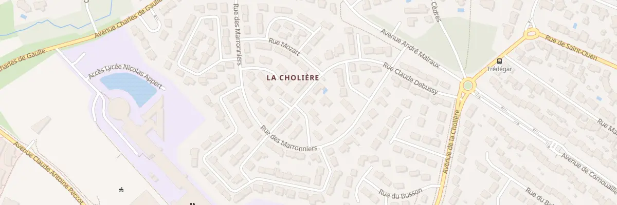 Plan du 21 Rue Claude Debussy à Orvault