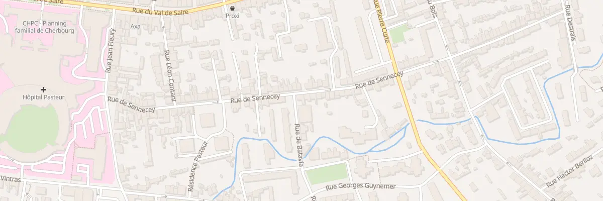 Plan du 72 Rue de Sennecey à Cherbourg-en-Cotentin