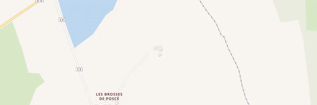 Plan du 4 Les Brosses de Poscé à Feins