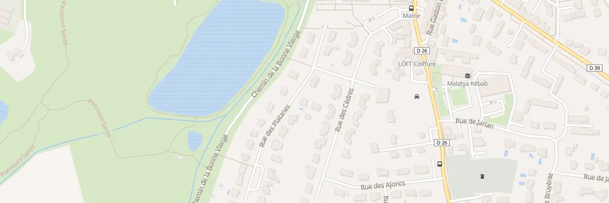 Plan du 7 Rue des platanes à Grandchamp-des-Fontaines