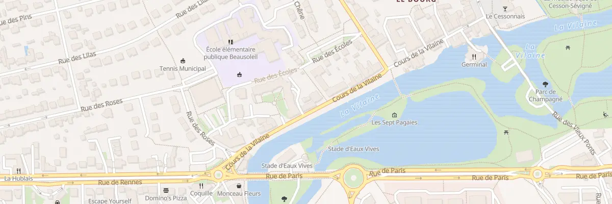 Plan du 44 Crs de la Vilaine à Cesson-Sévigné
