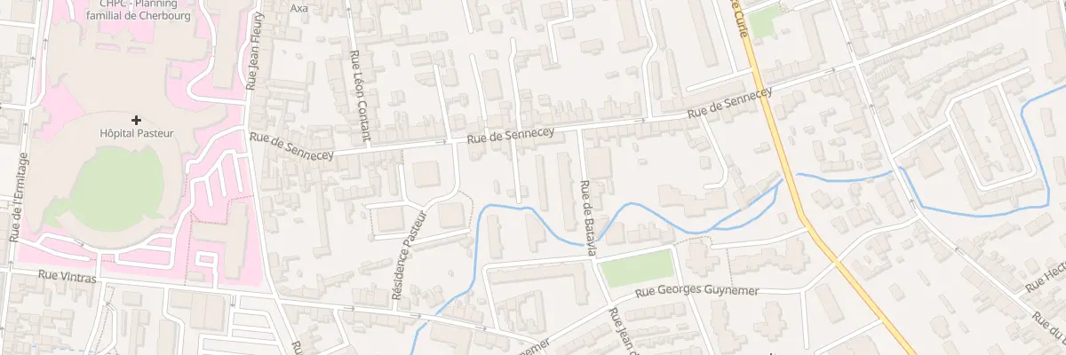 Plan du 62 Rue de Sennecey à Cherbourg-en-Cotentin