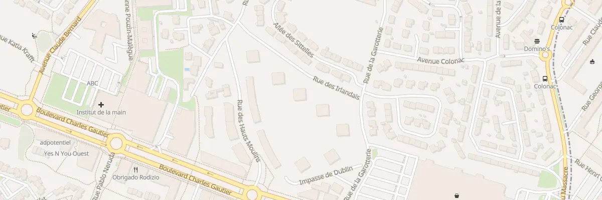 Plan du 9 Rue des Hauts Moulins à Saint-Herblain