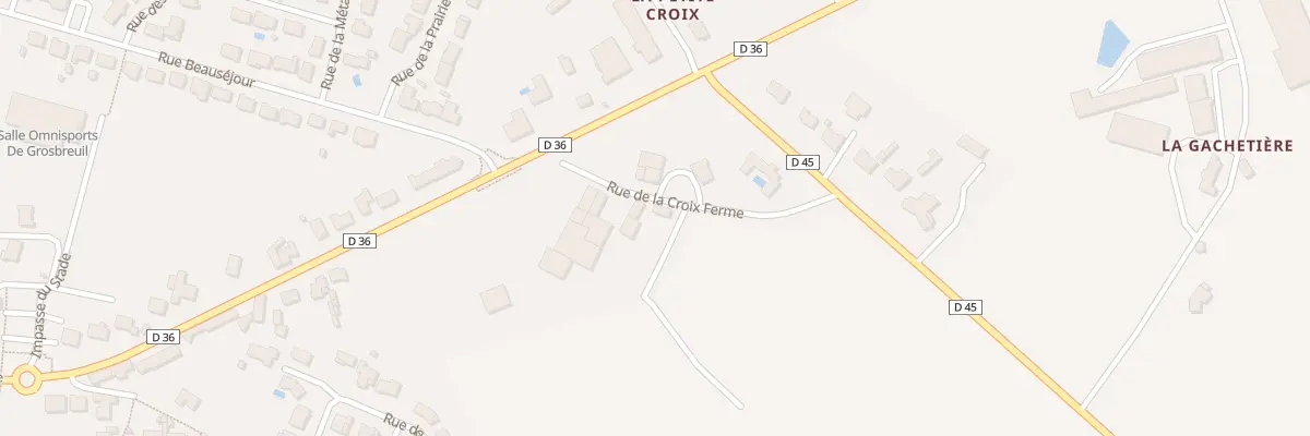 Plan du 1 Rue de la croix ferme à Grosbreuil