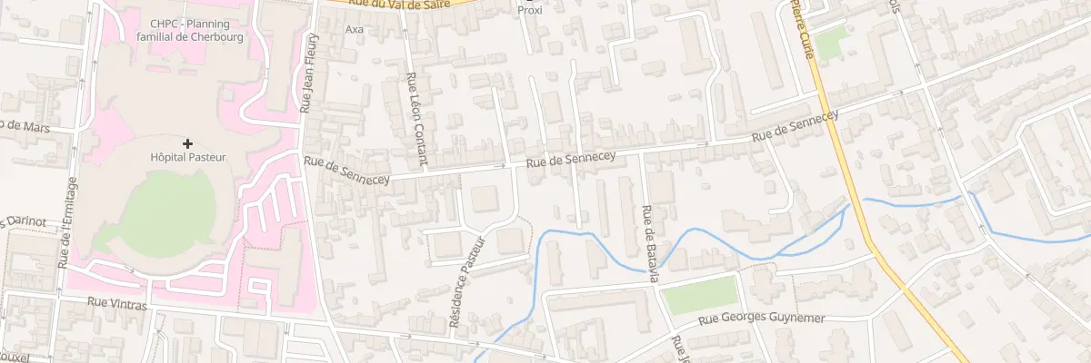 Plan du 54 Rue de Sennecey à Cherbourg-en-Cotentin