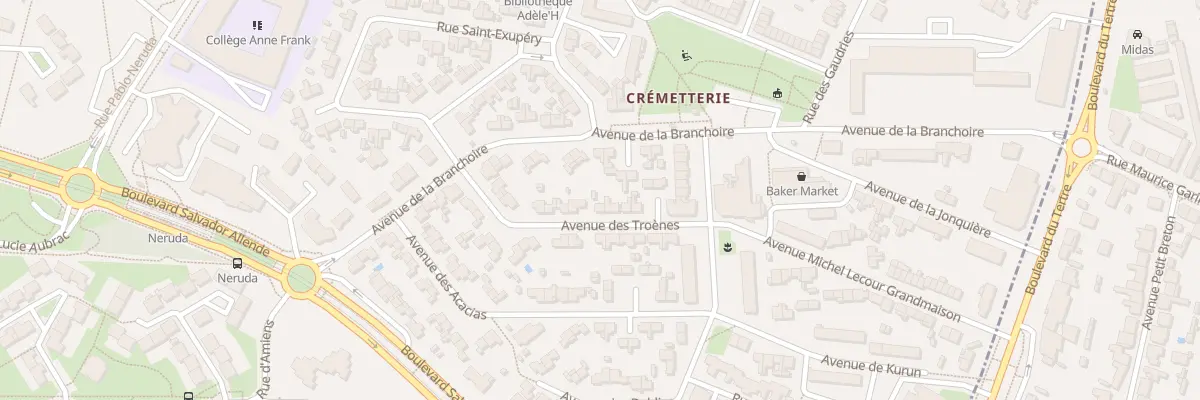 Plan du 12 Av des Troënes à Saint-Herblain