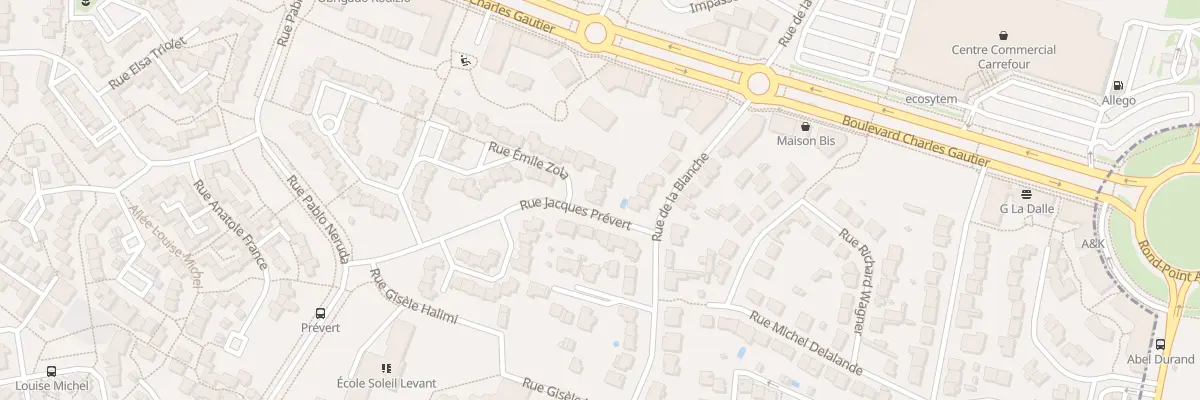 Plan du 2 Rue Emile Zola à Saint-Herblain
