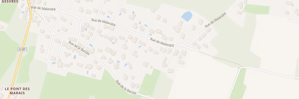 Plan du 30 Rue de malandré à Treillières