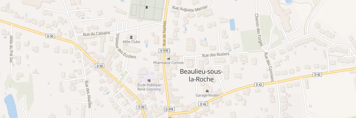 Plan du 6 Rue des Rosiers à Beaulieu-sous-la-Roche