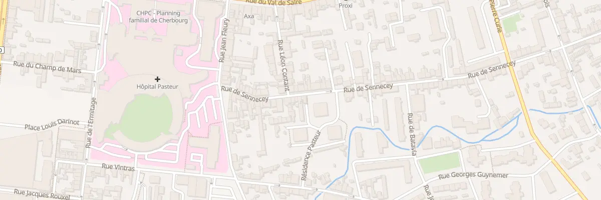 Plan du 36 Rue de Sennecey à Cherbourg-en-Cotentin