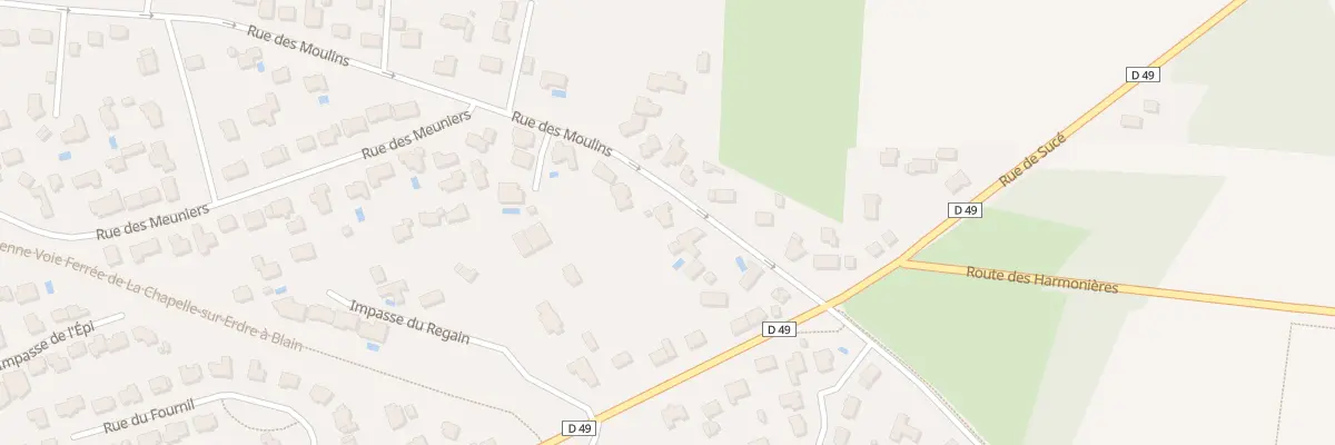 Plan du 50 Rue des moulins à Treillières