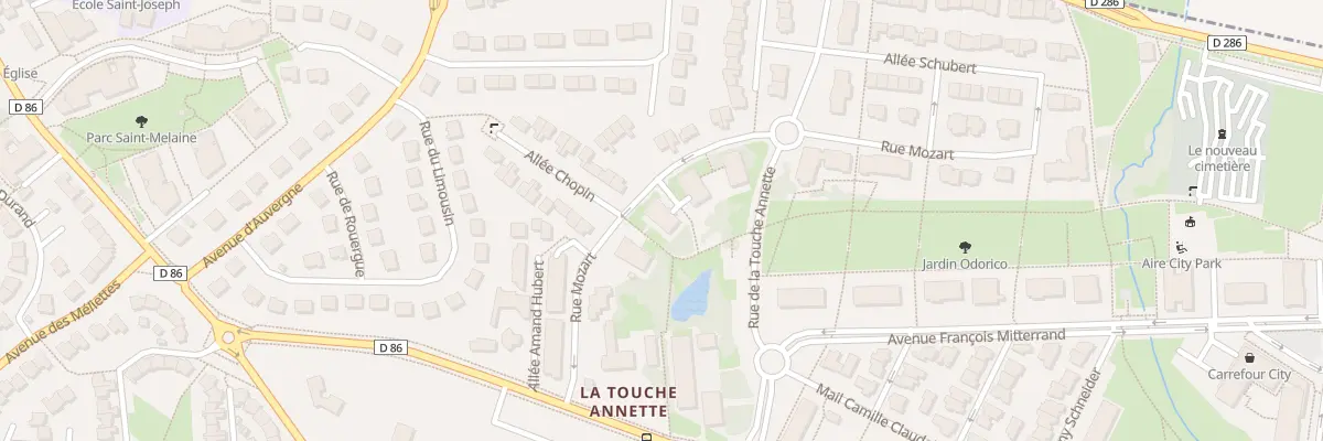 Plan du 13 Rue Mozart à Chantepie