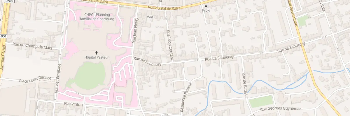 Plan du 25 Rue de Sennecey à Cherbourg-en-Cotentin