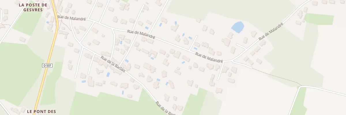 Plan du 22B Rue de malandré à Treillières