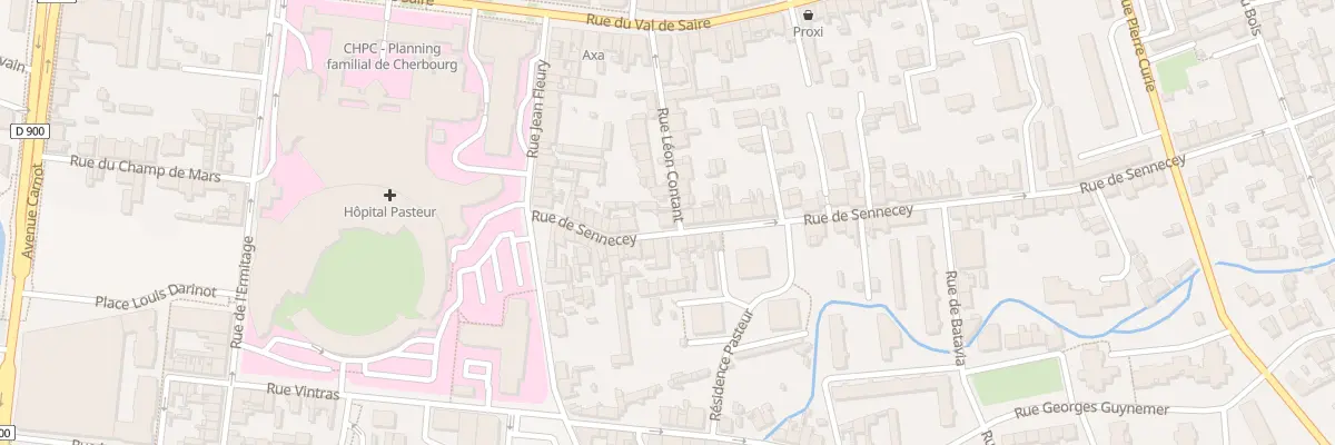 Plan du 23 Rue de Sennecey à Cherbourg-en-Cotentin