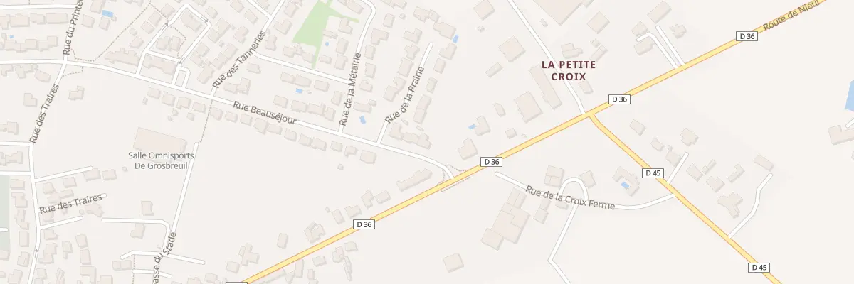 Plan du 25 Rue beauséjour à Grosbreuil