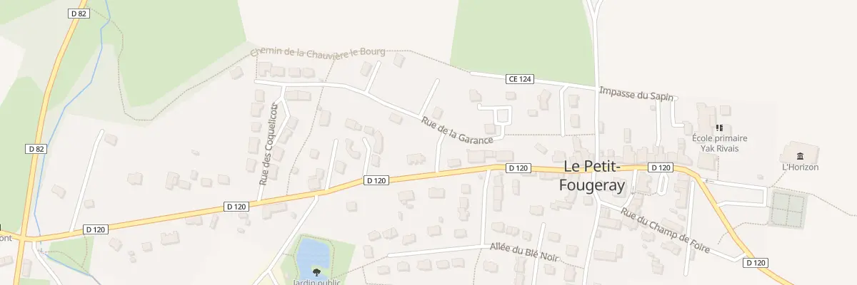 Plan du 1 Rue de la Garance au Petit-Fougeray