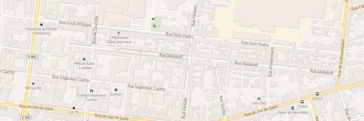 Plan du 66 Rue Malakoff à Cherbourg-en-Cotentin