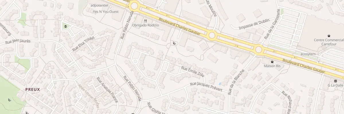 Plan du 32 Rue Emile Zola à Saint-Herblain