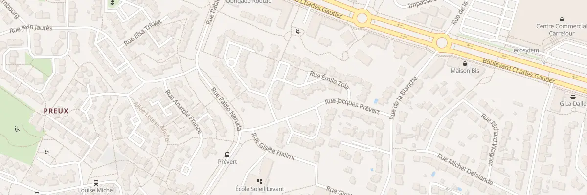Plan du 13 Rue Emile Zola à Saint-Herblain