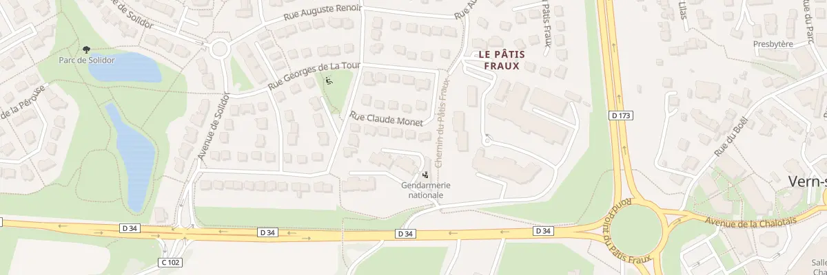 Plan du 8 Rue Claude Monet à Vern-sur-Seiche