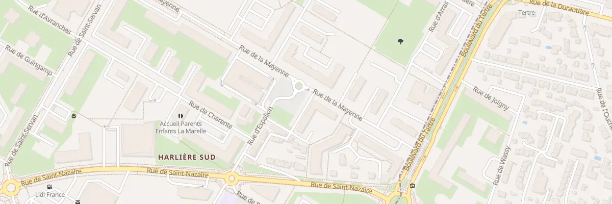 Plan du 21 Rue de la Mayenne à Saint-Herblain