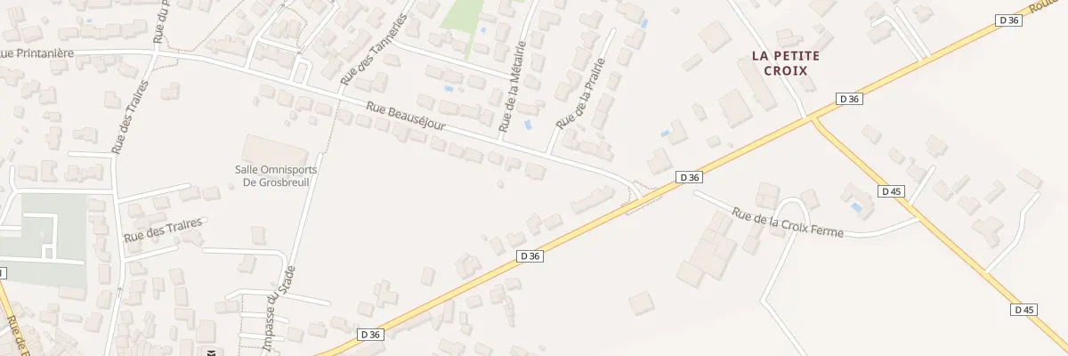 Plan du 32 Rue beauséjour à Grosbreuil