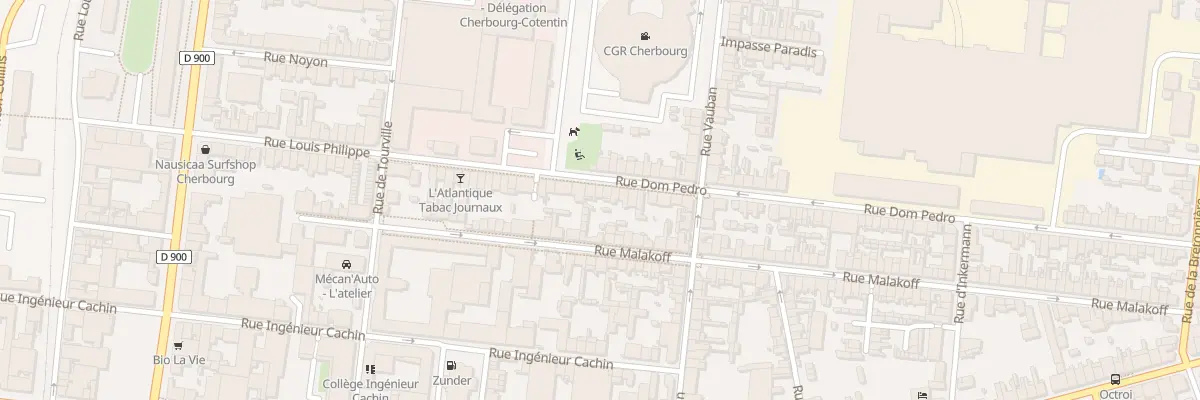 Plan du 50 Rue Dom Pedro à Cherbourg-en-Cotentin