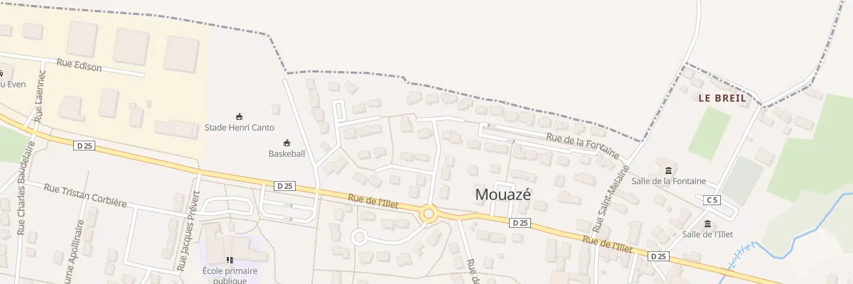 Plan du 5 Rue Châteaubriand à Mouazé