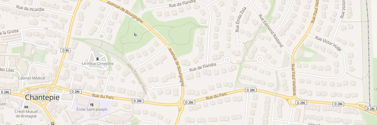 Plan du 28 Rue de Flandre à Chantepie