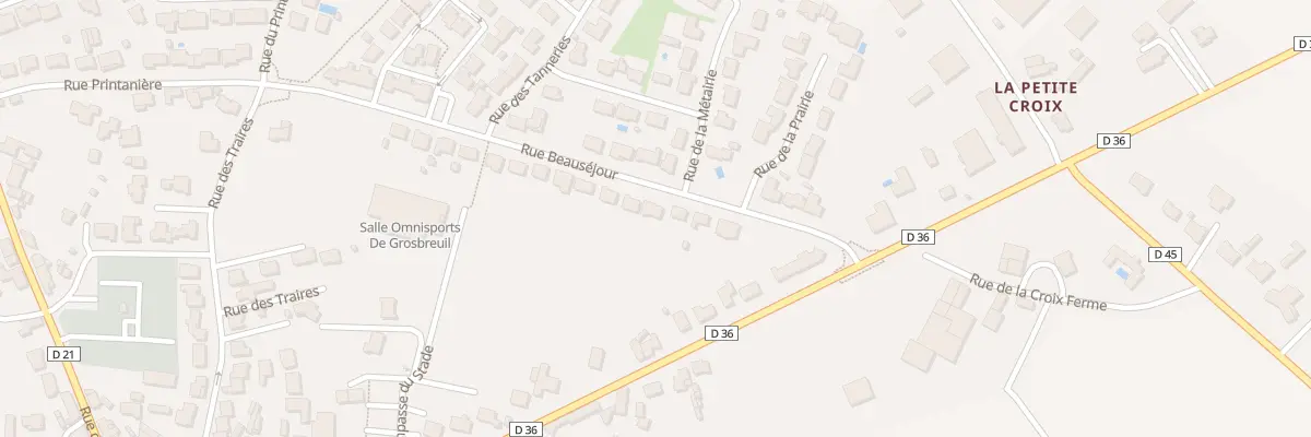 Plan du 26 Rue beauséjour à Grosbreuil