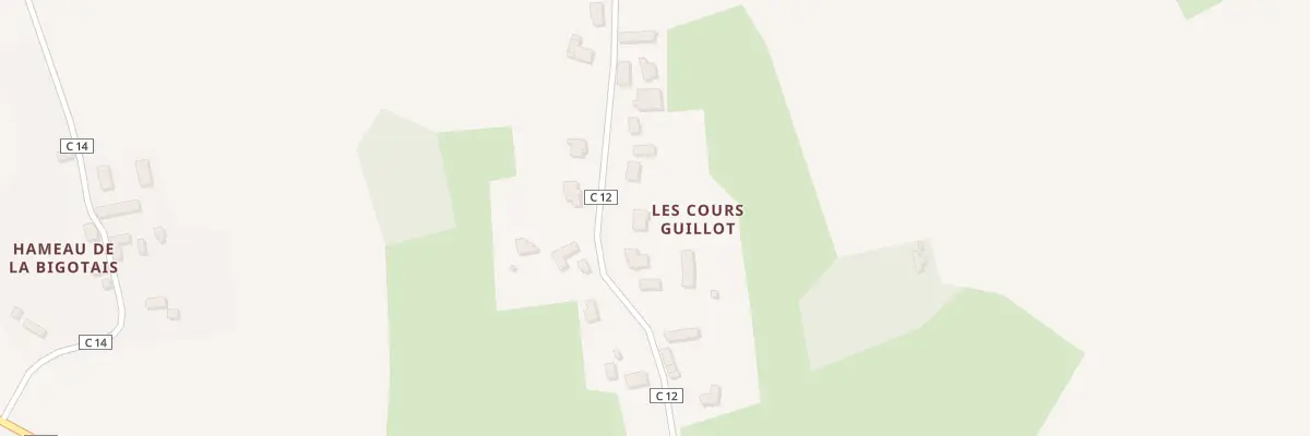 Plan du 14 Les Cours Guillot à Feins