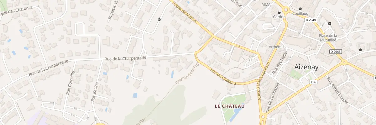Plan du 1 Rue du château à Aizenay