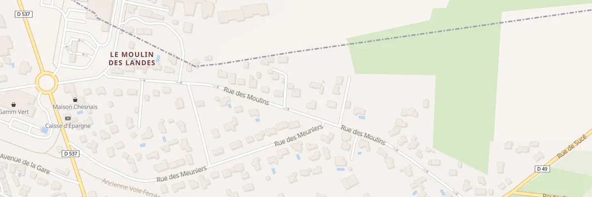 Plan du 25 Rue des moulins à Treillières