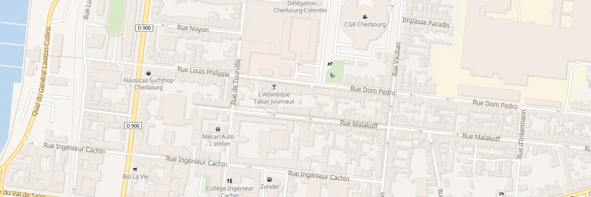 Plan du 30 Rue Dom Pedro à Cherbourg-en-Cotentin