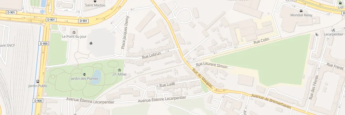 Plan du 32B Rue Lebrun à Cherbourg-en-Cotentin